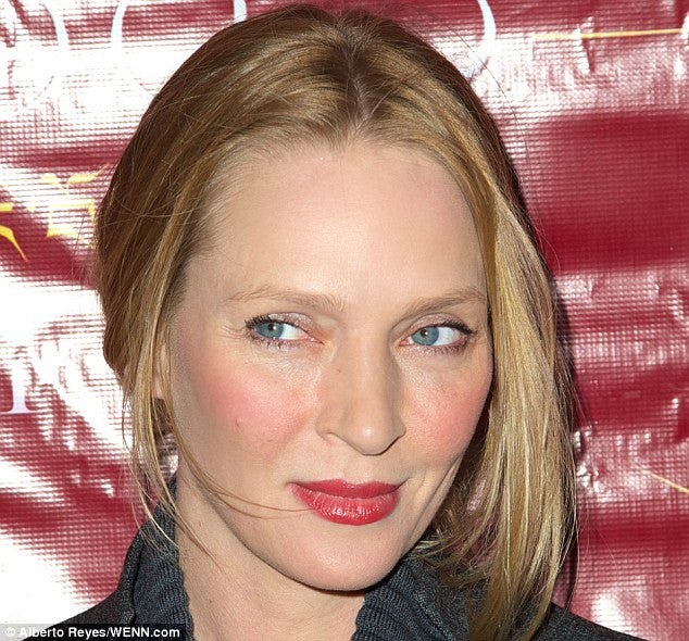 Uma Thurman's age defying complexion due to BIOEFFECT DAYTIME